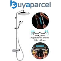 Mira Showers Form Dual Thermostatic Mixer Shower Valve Exposed + Rainshower Head