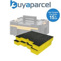 2 x Shadowfoam SFI-DTSD250Y DeWalt TSTAK Deep Box Insert Pack 50mm Yellow