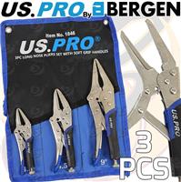 US PRO Long Nose Locking Plier Pliers Set Mole Grip Soft Grip Clamp 4.5" 6.5" 9"