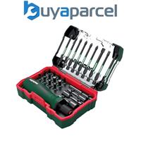 Metabo 24 Piece Socket Bit Set Ratchet Screwdriver 1/4 Hex Shank Magnetic Cased