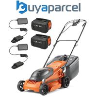 Flymo 36V EasiStore 380R Cordless Lawnmower Mower 38cm Twin 18v Bosch 2 x Batts