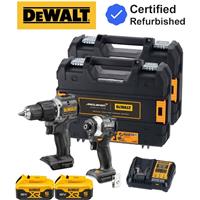 Dewalt 18v McLaren F1 Twin Pack XR Brushless Impact Driver + Hammer Drill 2x5Ah