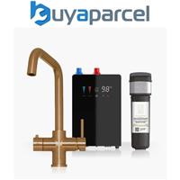 INTU 4OUR Brushed Copper 4 In 1 Square Filtered Boiling Hot Water Tap Nexus & Pr