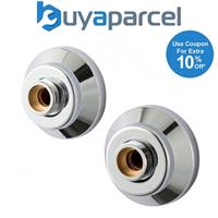 Triton Bar Mixer Shower Fixing Kit for Exposed Pipe Tails Push Fit Chrome Cones