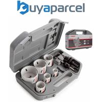 Bosch 9 Piece HSS Bimetal Electricians Holesaw Set - 20mm - 64mm & HSS Pilot