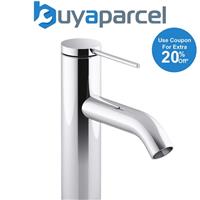 Kohler Components Lever Bathroom Basin Mixer Tap Chrome Monobloc Includes Waste