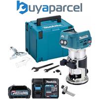 Makita RT001GZ21 40V XGT Cordless Brushless Router Trimmer + 1 x 2.5ah Battery