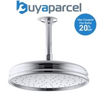 Kohler Traditional Round Overhead Rainhead Shower Head 8 Diameter Chrome