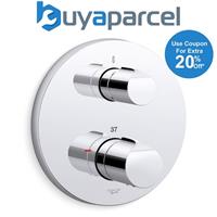 Kohler Avid Modulo Thermostatic Shower Valve + Trim With Avid Handles Chrome