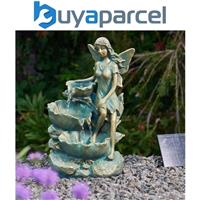 Smart Garden Solar Fairy Falls Leaf Garden Water Feature Fountain Bird Bath