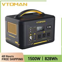 VTOMAN Jump 1500x Portable 1500w Power Station LiFeP04 Battery 828Wh for Camping