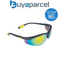 Dewalt Reinforcer Mirrored Fire Safety Glasses Half Frame Anti Scratch UVA UVB