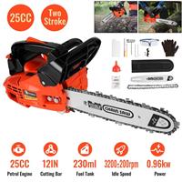 25cc 12 Petrol Chainsaw Top Handle Topping Chainsaw 2-Stroke Easy-starting 30cm