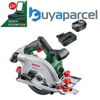 Bosch 06033B1400 UniversalCirc 18v Circular Saw 160mm Fits Rail 4AH Battery Kit