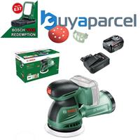 Bosch 06033E4100 18v Random Orbit Sander UniversalOrbit 18V-20 + 4AH Battery Kit