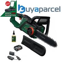 Bosch Green 18v Cordless 30cm Chainsaw 300mm Bar Length + 1 x 2.5ah Battery Kit