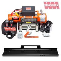 ELECTRIC WINCH 12V 4x4/RECOVERY 13500 lb WINCHMAX BRAND + MOUNTING PLATE INC.