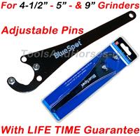 Adjustable Angle Grinder 2 Pin Spanner Key For 4-1/2 - 5 - 9 Angle Grinders