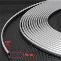 2 Metre Chrome Car Edge Guard Protector Moulding Trim Molding Strip u-profile