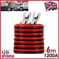 Jump Leads Heavy Duty Car Van Starter Booster Cables 6M 1200AMP Battery Start
