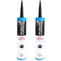 2 x Black PU Sealant Bonding Adhesive Glue Car Seam Sealer Sealant Body 310ml