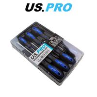 US PRO Tools 7 Piece Magnetic Screwdriver Set - Slotted & Phillips 1592