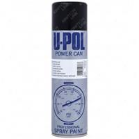 Isopon U-Pol Powercan Satin Black Aerosol Top Coat Spray Paint Body Wheel 500ml