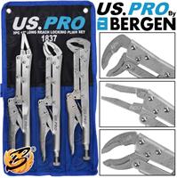 US PRO Extra Long Locking Pliers 3 Pcs Mole Grip Adjustable Wrench Vice Grip Lon