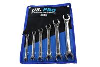 US Pro 6pc Metric 6 point Flare Nut Wrench Set Brake Pipe Spanners 8-24mm B2046