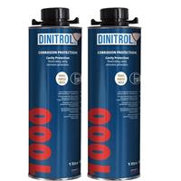 2x DINITROL 1000 Car Underbody Clear Transparent Beige Corrosion Protection 1Ltr