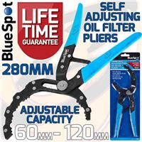 Self Adjusting Oil Filter Pliers 60mm - 120mm Oil Filter Removal Tool Serrated