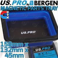 US PRO Magnetic Parts Tray Collapsible Heavy Duty Magnet Tool Holder 158 x 132mm
