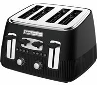 Tefal TT780N40 4 Slice Toaster with Defrost Function Avanti Classic 1700W Black