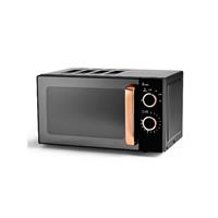 George Home GMM201RG-21 Manual Microwave Oven 17L 700w Black & Rose Gold