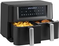 Vytronix DD9L Dual Zone Air Fryer 2 Drawer 9L Family Size Efficient 2400W Black