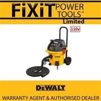 DEWALT DWV905H-LX 110V 38L H-Class Wet/Dry Dust Extractor Impact Resistant RW