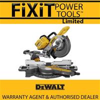 DeWalt DCS727N 54V 250mm XR Flexvolt Double Bevel Slide Mitre Saw Bare Unit RW
