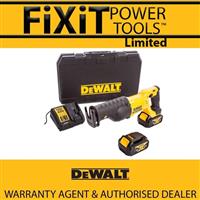 DeWalt DCS380M2 18v Li-Ion XR Reciprocating Recip Saw & 2 x 4ah Battery Kit RW