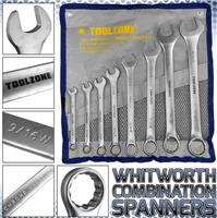 Whitworth Spanners BSW Combination Spanners Combi Wrench 1/8- 9/16 Open & Ring