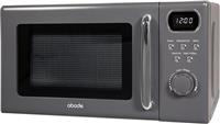 Abode AMD2004G Digital Microwave Oven 8 Auto Cook Settings Retro 20L 700w Grey