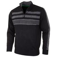 Calvin Klein Golf Mens CK Stripeblock Lined Sweater - Black - S - S Regular