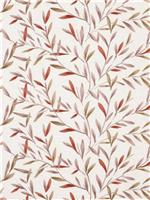 John Lewis Langley Leaf Embroidery fabric , Rosehip 6 Meters