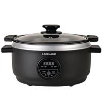 Lakeland 27217 Digital Slow Cooker with 4 Heat Settings 3.5L 200w Black