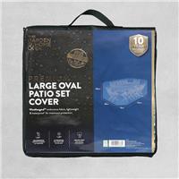 Garden & Home Co Premium Large 8-10 Seater Oval Patio Set Cover - Grey