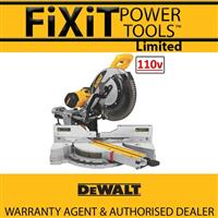 DeWALT DWS780 110V 305mm Double Bevel Sliding Cut Mitre Saw RW