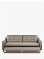 John Lewis Draper II Large 3 Seater Motion Sofa, Light Leg, Aquaclean Aston Natu