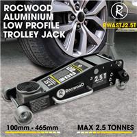 Low Profile Trolley Jack RocwooD 2.5 Ton Aluminium Steel Garage Vehicle Car