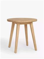 John Lewis Burford Round Garden Bistro Table, 75cm (Acacia Wood), Natural
