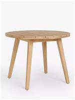 ohn Lewis Burford Round Garden Dining Table, 100cm
