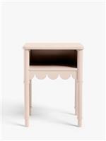 John Lewis Hem Bedside Table Blush Pink
